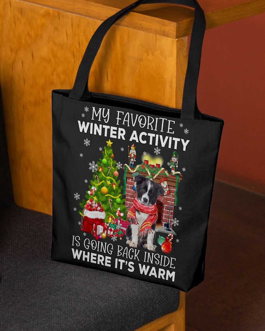 Activity-Border Collie-Cloth Tote Bag
