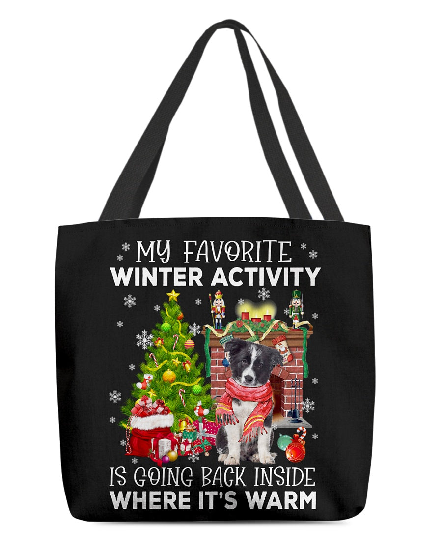 Activity-Border Collie-Cloth Tote Bag