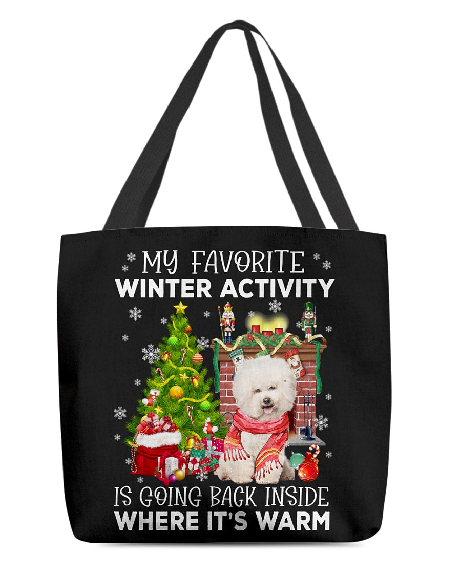 Activity-CREAM Bichon Frise-Cloth Tote Bag