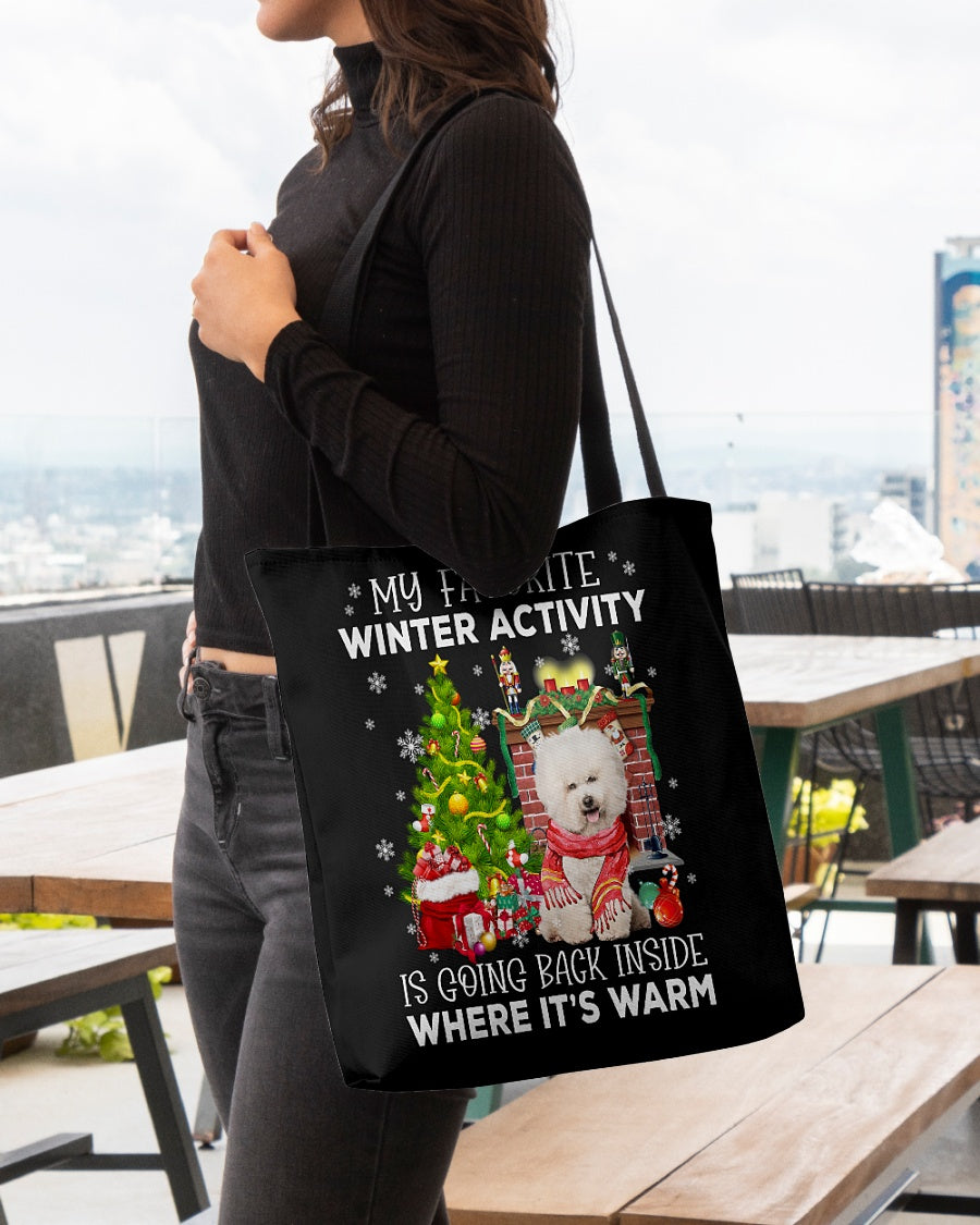 Activity-CREAM Bichon Frise-Cloth Tote Bag