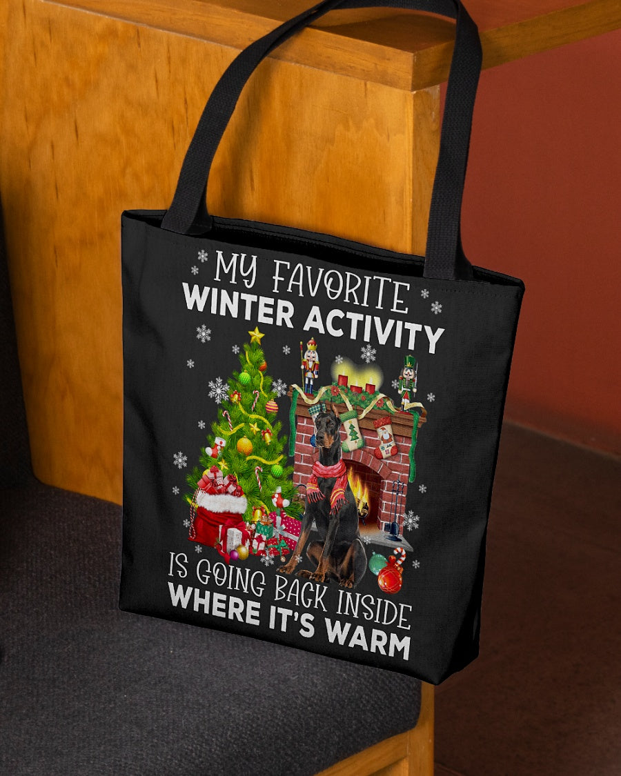 Activity-Dobermann 2-Cloth Tote Bag