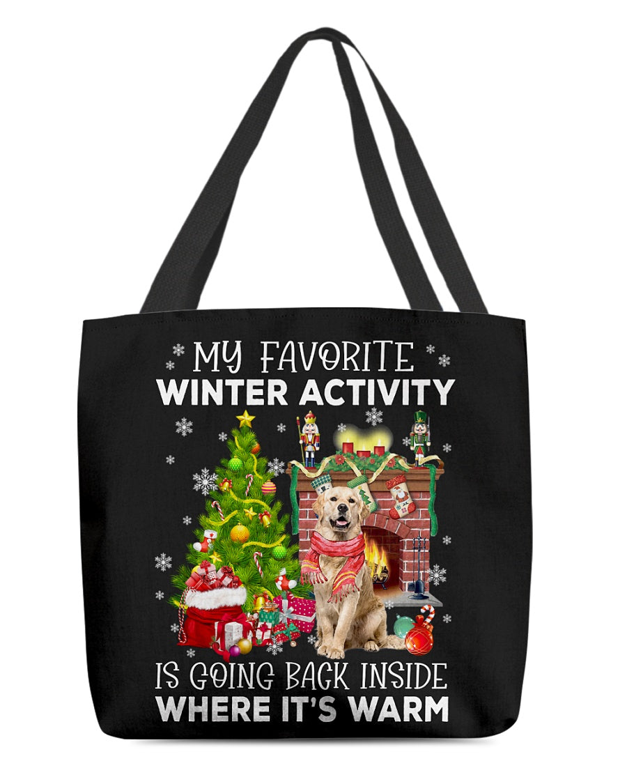 Activity-Golden Retriever 2-Cloth Tote Bag