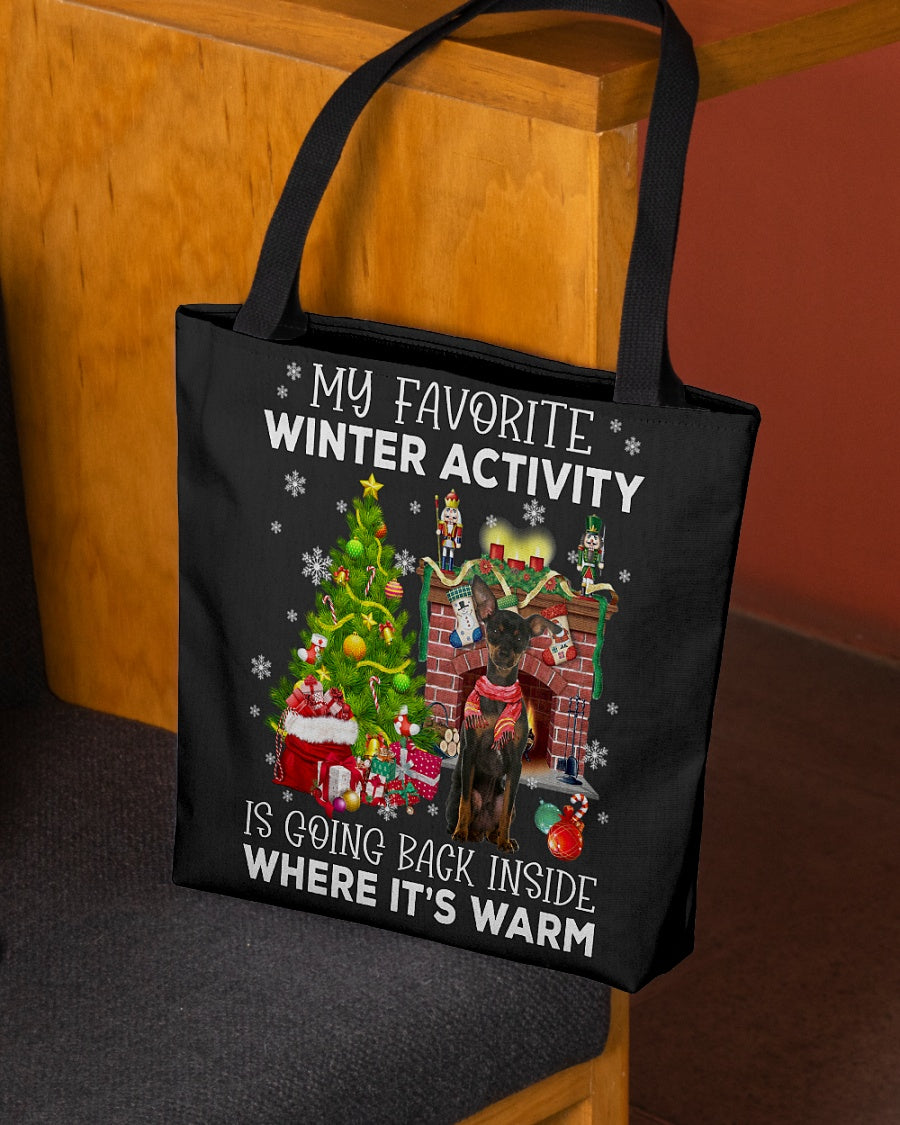 Activity-Miniature Pinscher 1-Cloth Tote Bag