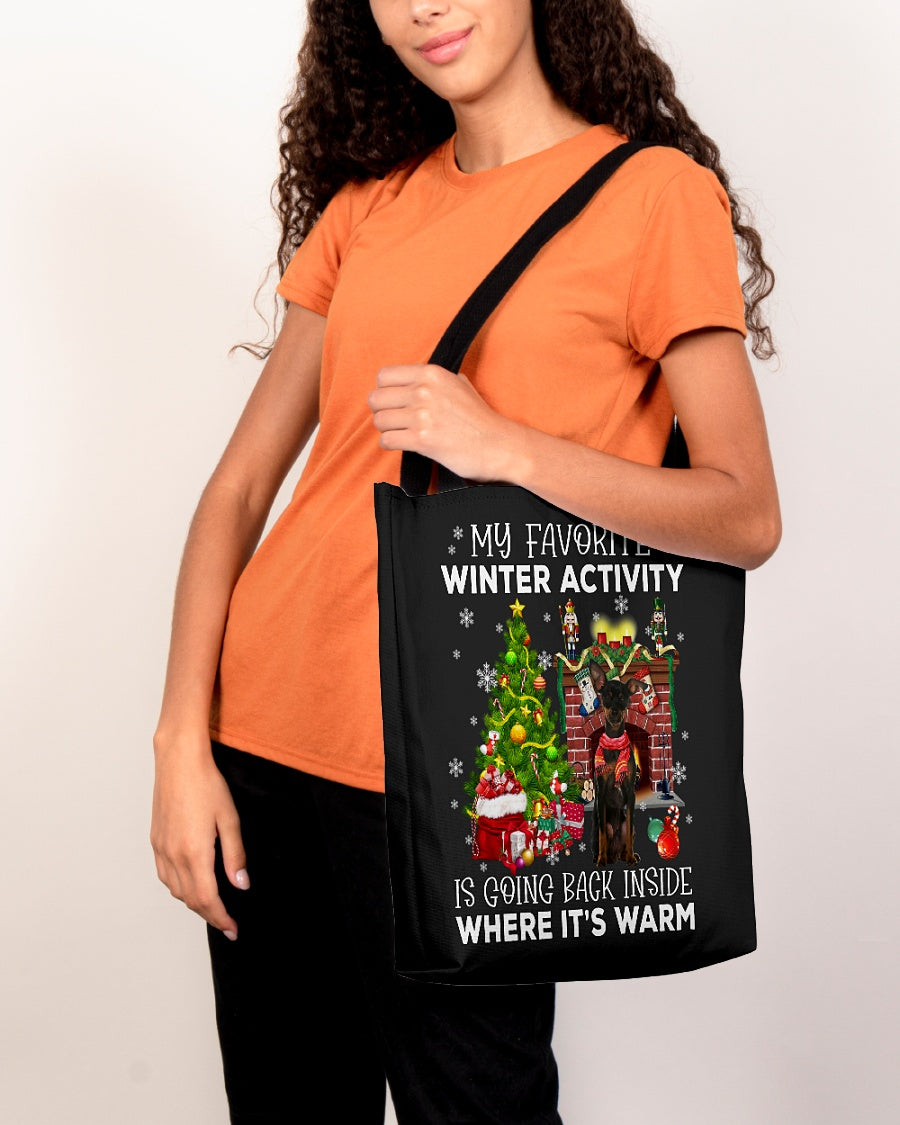 Activity-Miniature Pinscher 1-Cloth Tote Bag