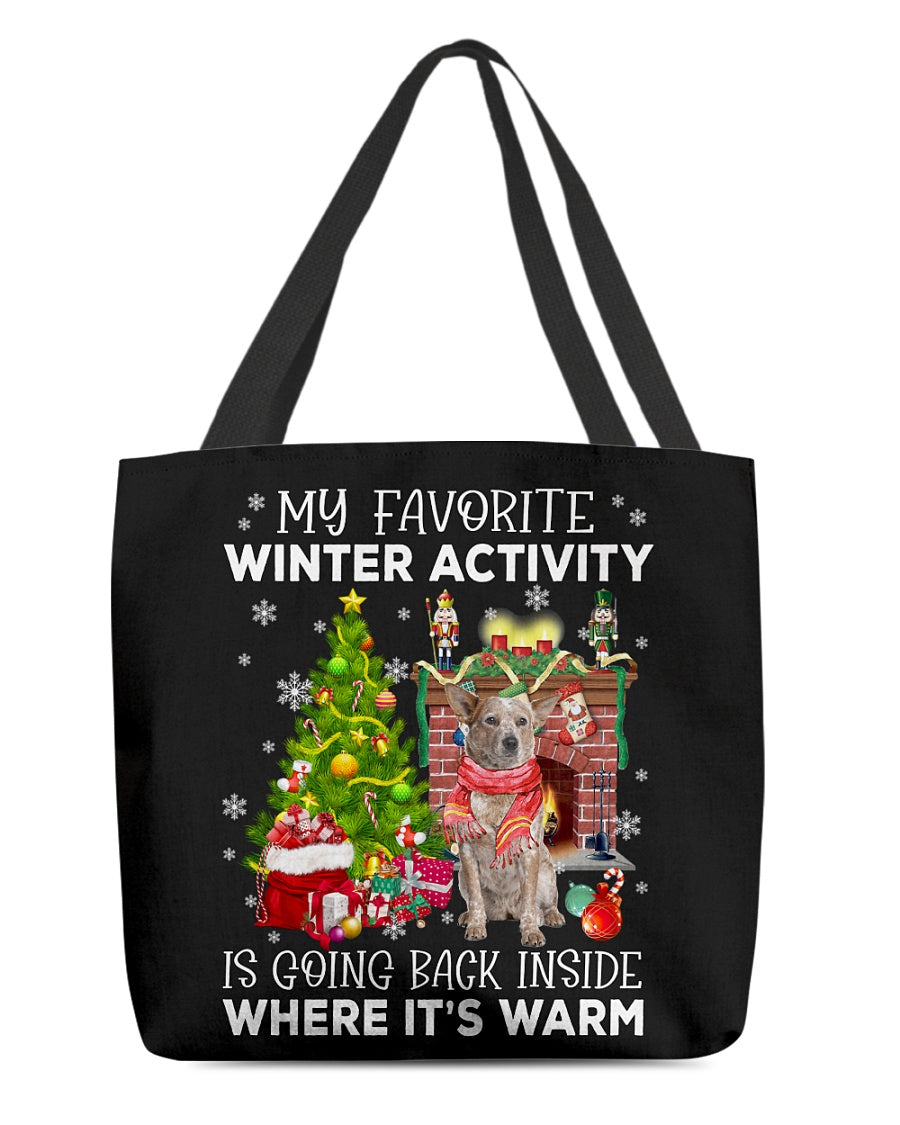 Activity-RED Heeler-Cloth Tote Bag