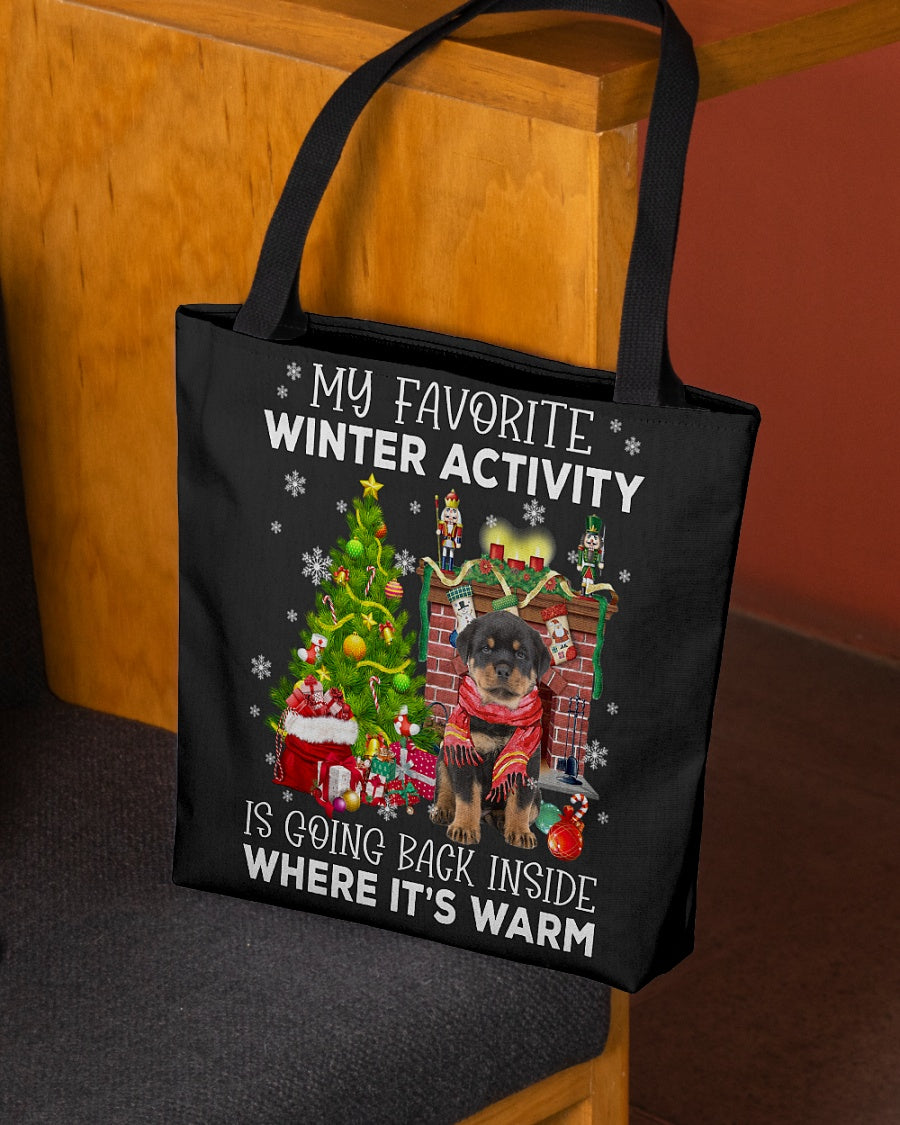 Activity-Rottweiler 2-Cloth Tote Bag