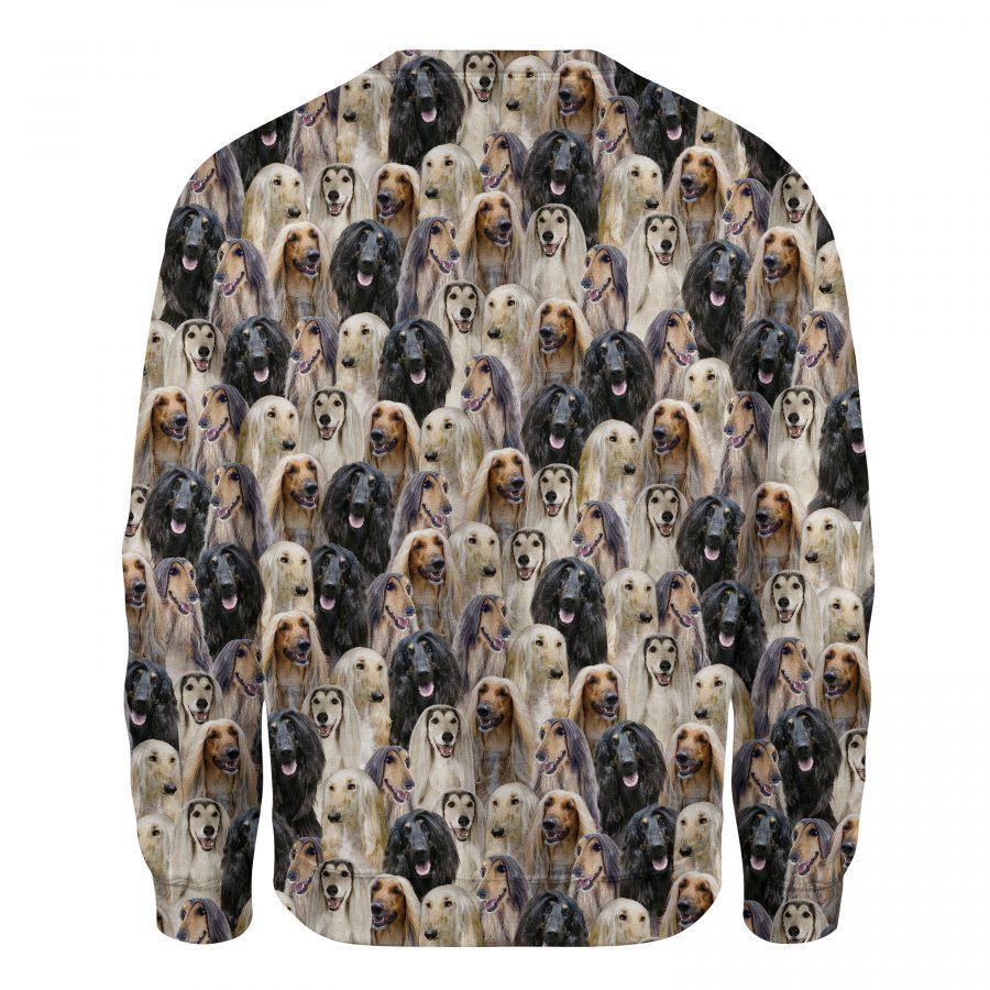 Afghan Hound - Full Face - Premium Sweatshirt