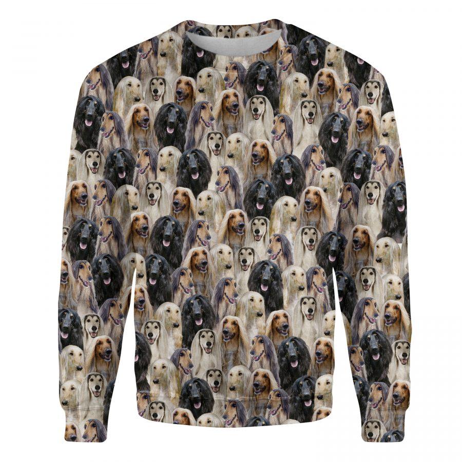 Afghan Hound - Full Face - Premium Sweatshirt