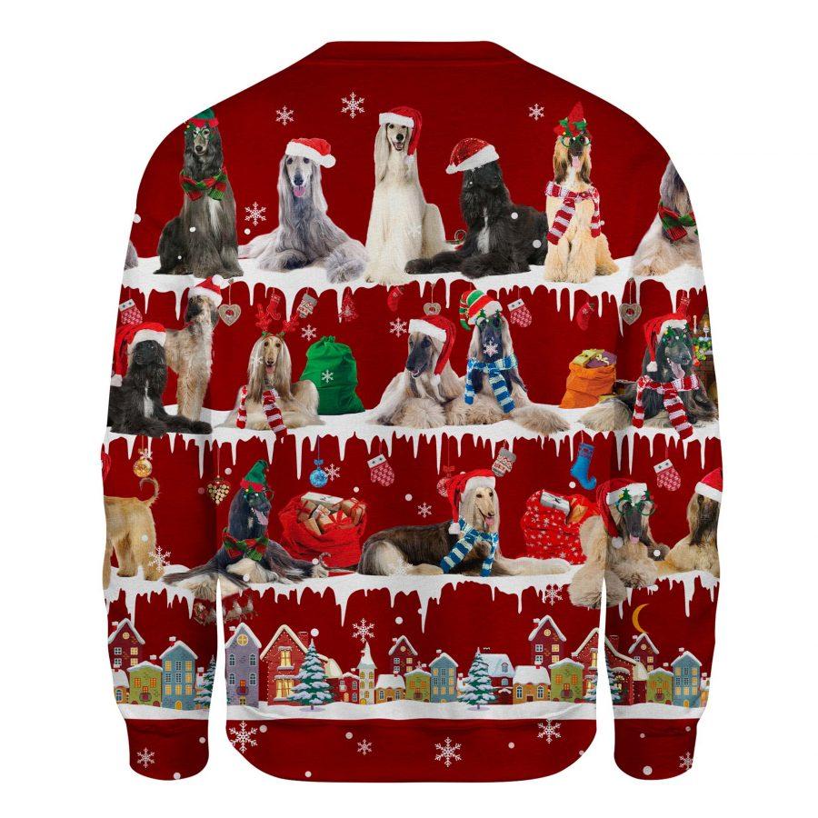 Afghan Hound - Snow Christmas - Premium Sweatshirt