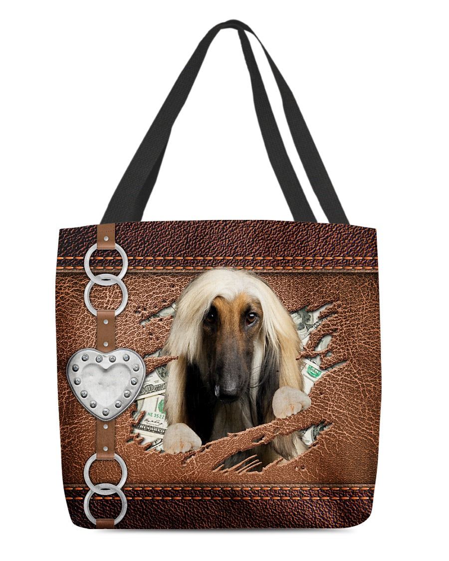 Afghan Hound-Let Me Go Out -Cloth Tote Bag
