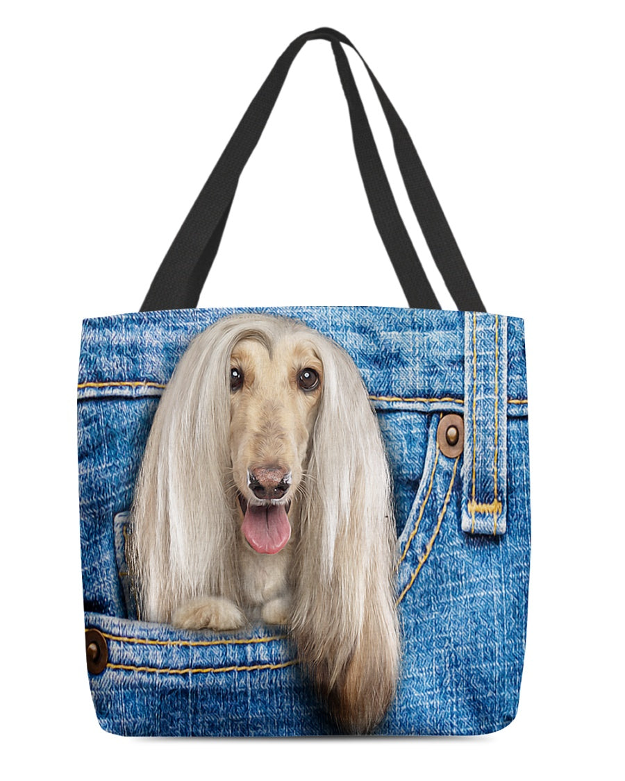 Afghan Hounds-in pocket-Cloth Tote Bag