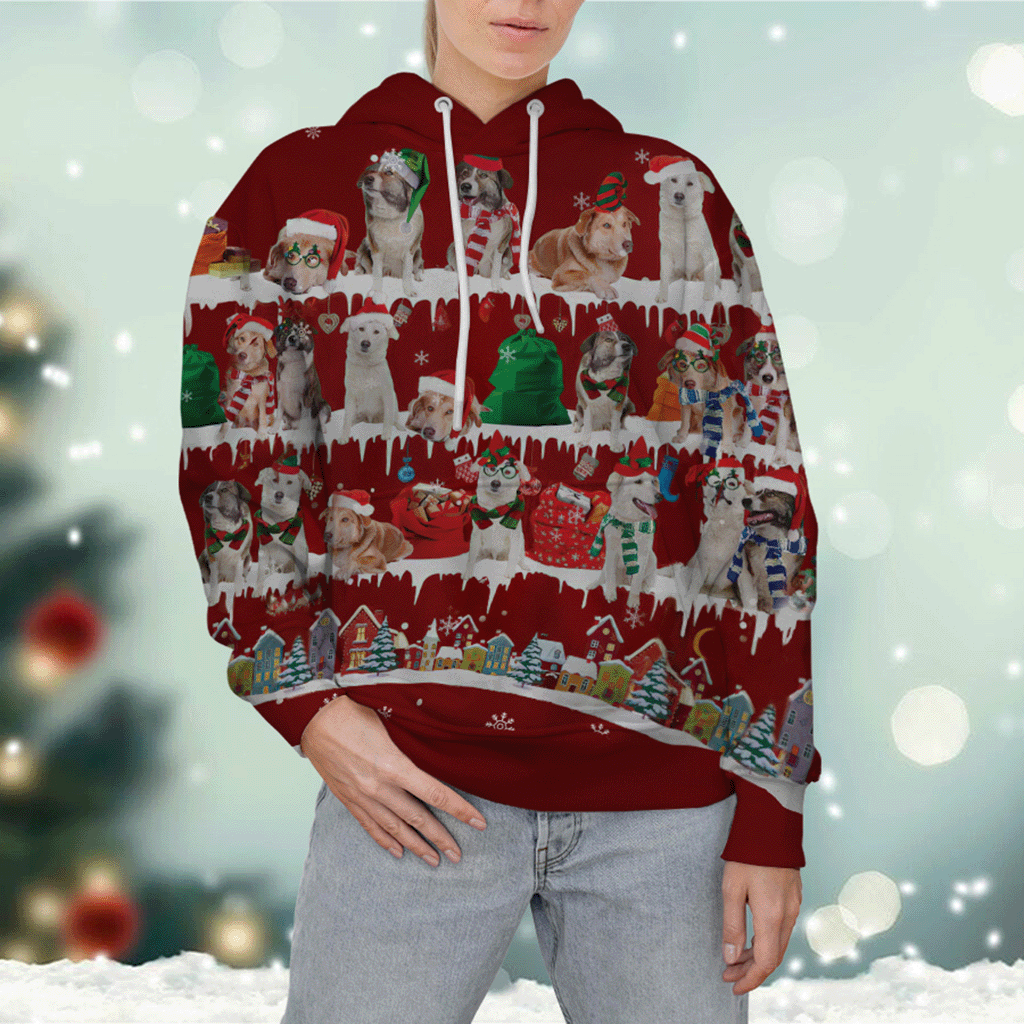 Aidi - Snow Christmas - 3D Hoodie