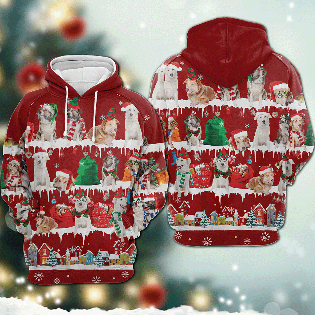 Aidi - Snow Christmas - 3D Hoodie