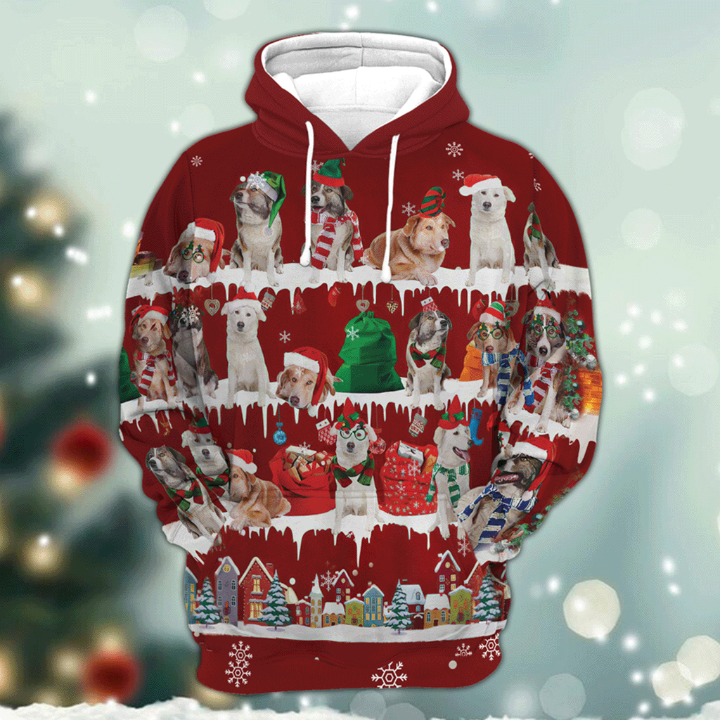 Aidi - Snow Christmas - 3D Hoodie