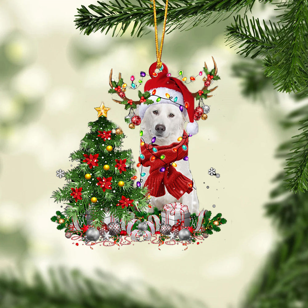 Aidi-Reindeer Christmas-Two Sided Ornament