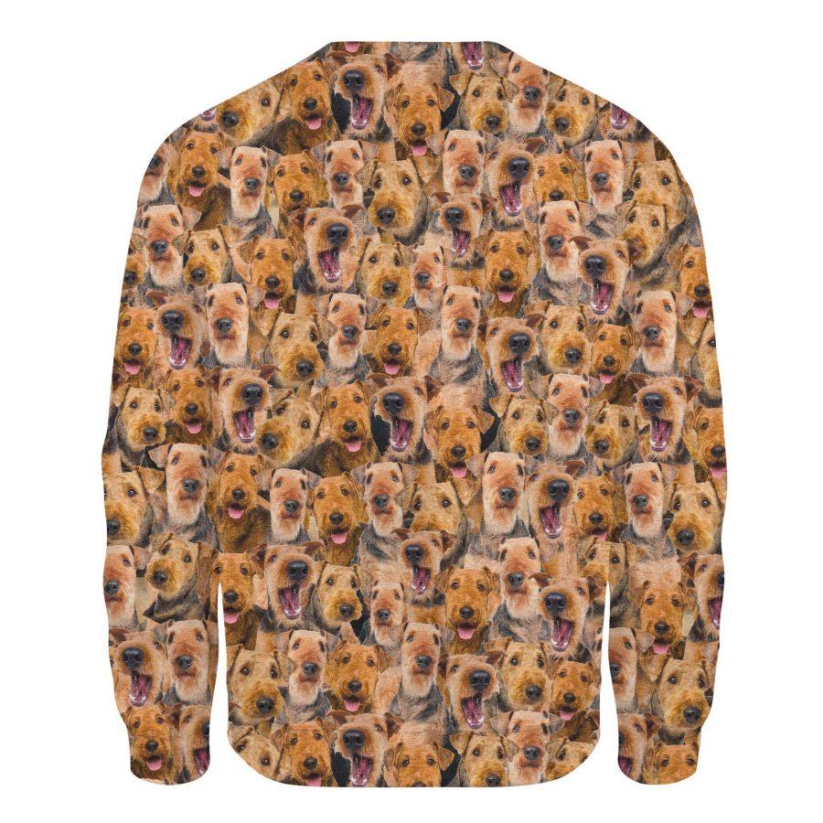 Airedale Terrier - Full Face - Premium Sweatshirt