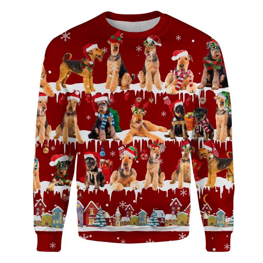 Airedale Terrier - Snow Christmas - Premium Sweatshirt