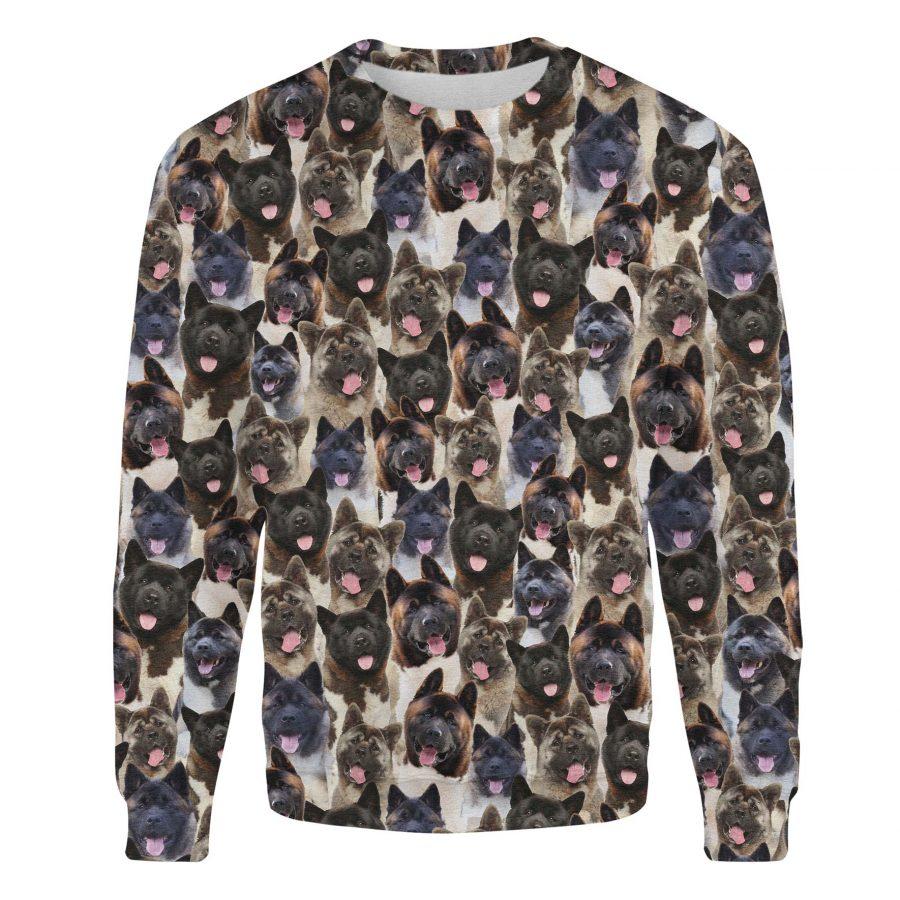 Akita - Full Face - Premium Sweatshirt