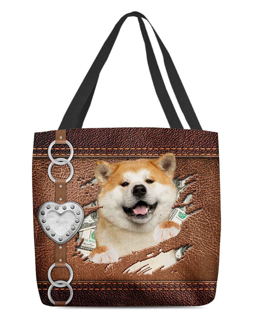 Akita-Let Me Go Out -Cloth Tote Bag