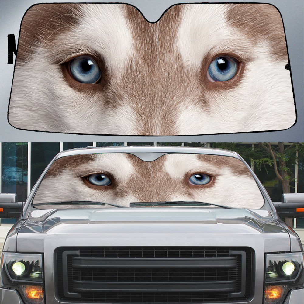 Alaskan Husky (6)'s Eyes-Beautiful Dog Eyes Car Sun Shade Cover Auto Windshield