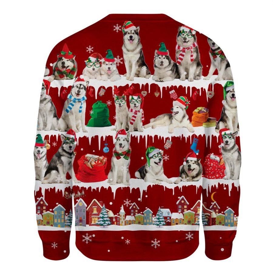Alaskan Malamute - Snow Christmas - Premium Sweatshirt