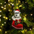 Alaskan Malamutes-In Santa Boot Christmas-Two Sided Ornament