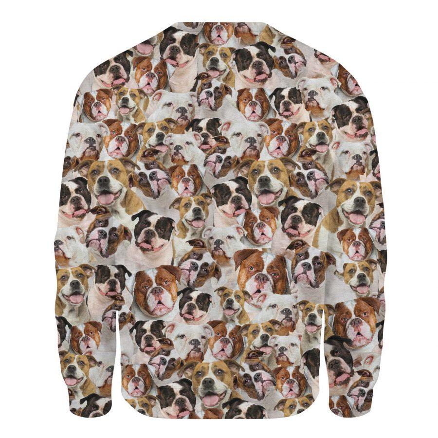 American Bulldog - Full Face - Premium Sweatshirt