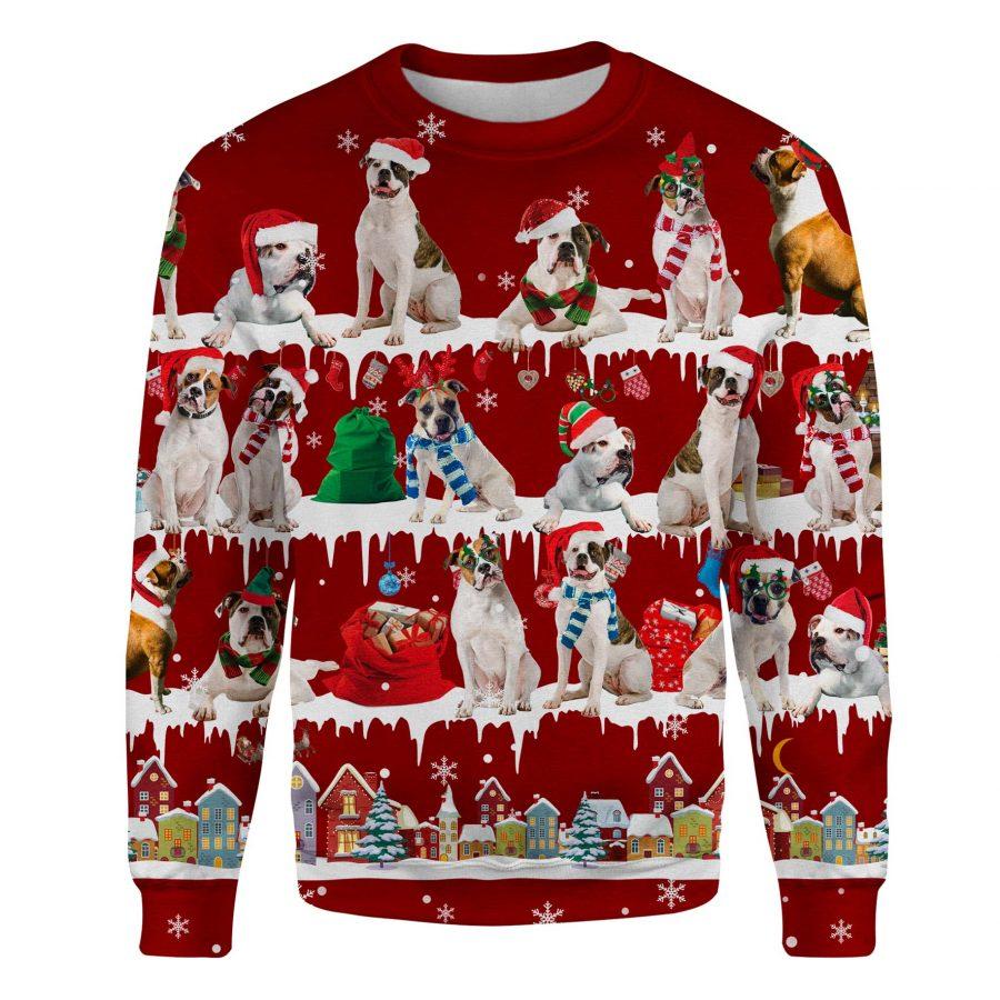 American Bulldog - Snow Christmas - Premium Sweatshirt