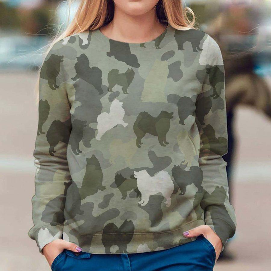 American Eskimo Dog - Camo - Premium Sweatshirt