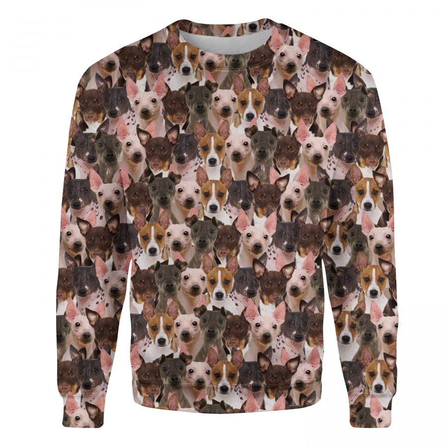 American Hairless Terrier - Full Face - Premium Sweatshirt