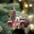 American Bulldog-Christmas Truck Two Sided Ornament