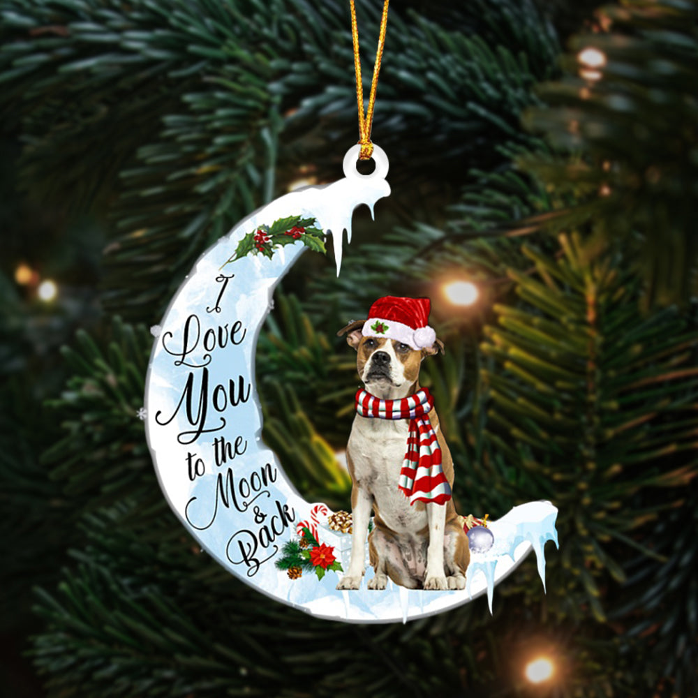 American Bulldog-I Love You-Two Sided Ornament