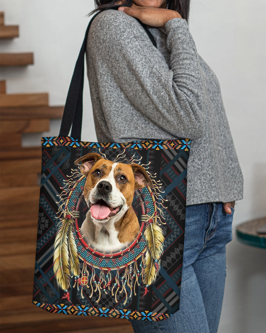 American Bulldog   In Dreamcatcher Cloth Tote Bag