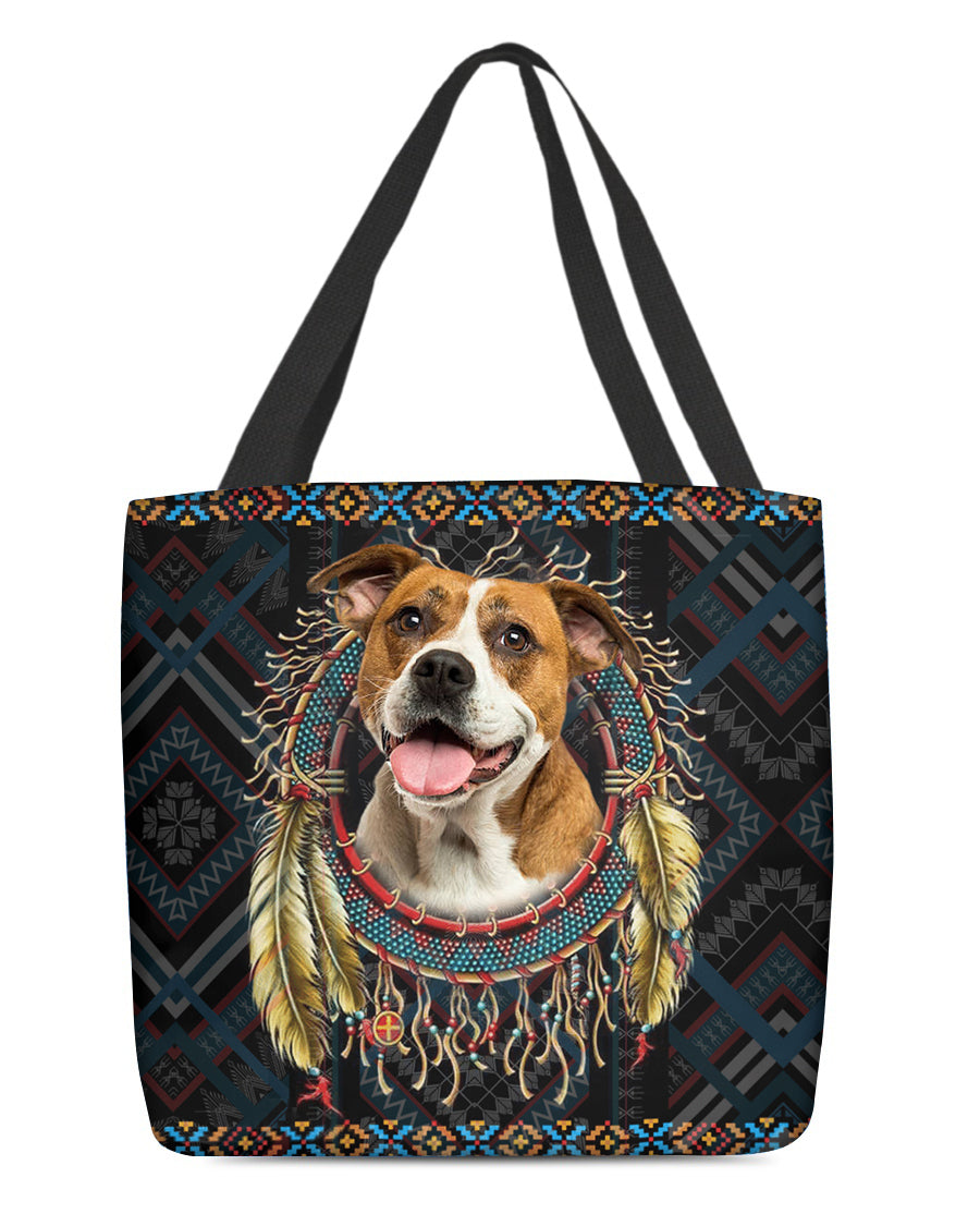 American Bulldog   In Dreamcatcher Cloth Tote Bag