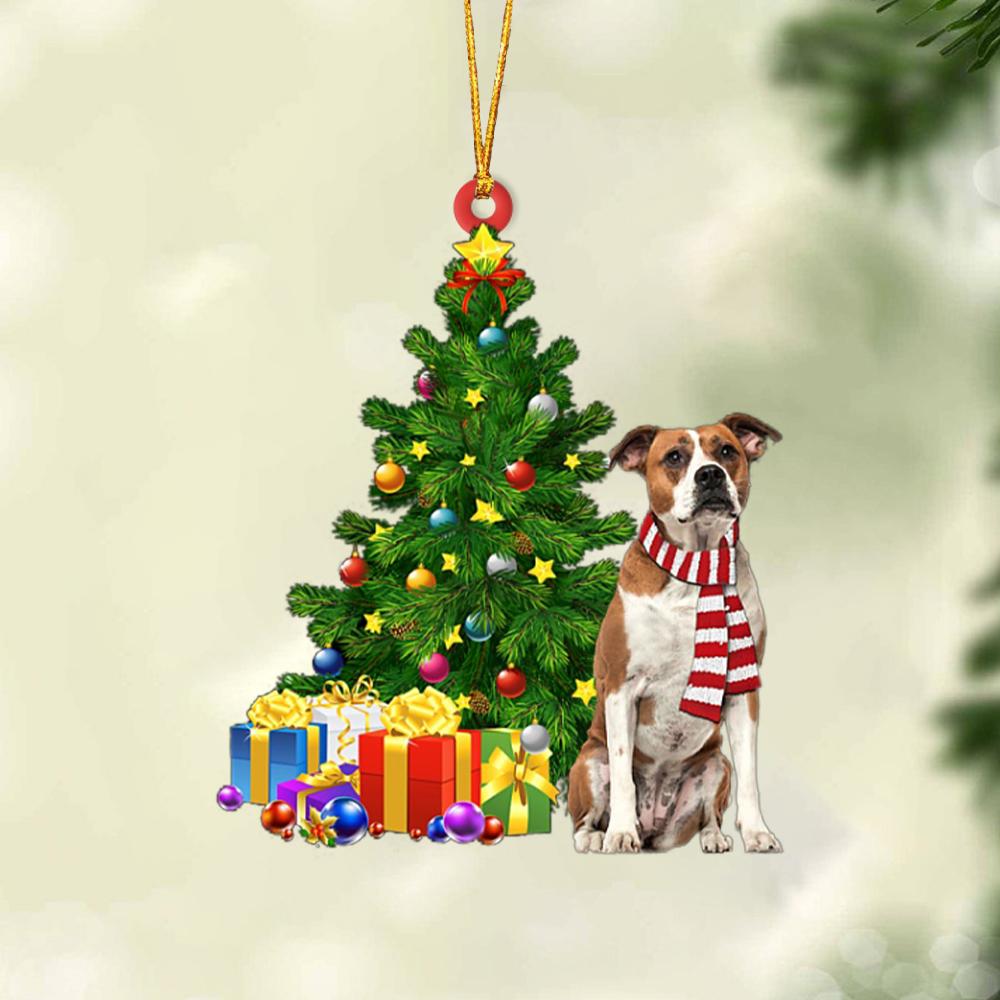 American Bulldog-Christmas Star Hanging Ornament