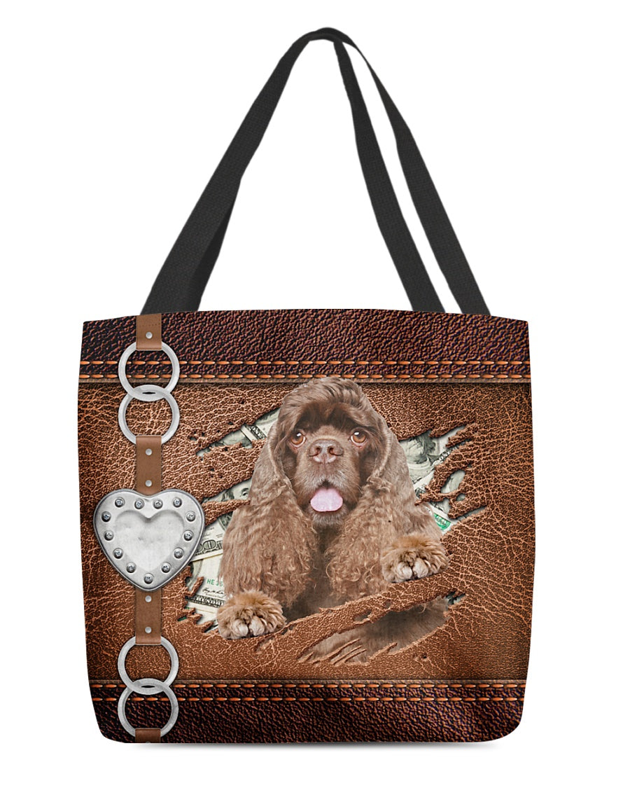 American Cocker Spaniel-Let Me Go Out -Cloth Tote Bag