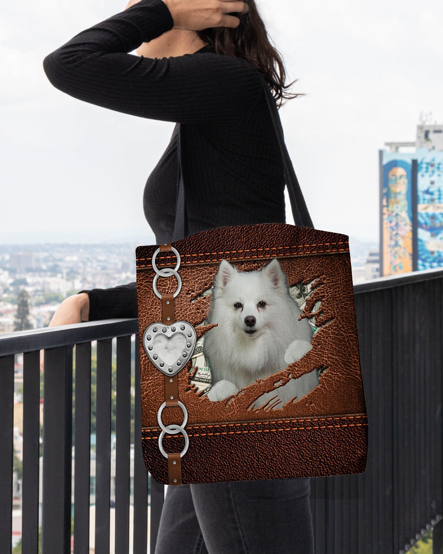 American Eskimo-Let Me Go Out -Cloth Tote Bag