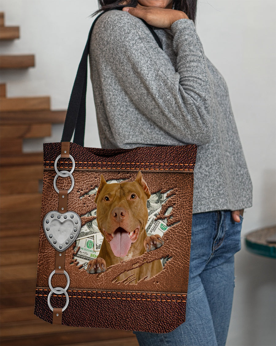 American Pit Bull Terrier-Let Me Go Out -Cloth Tote Bag