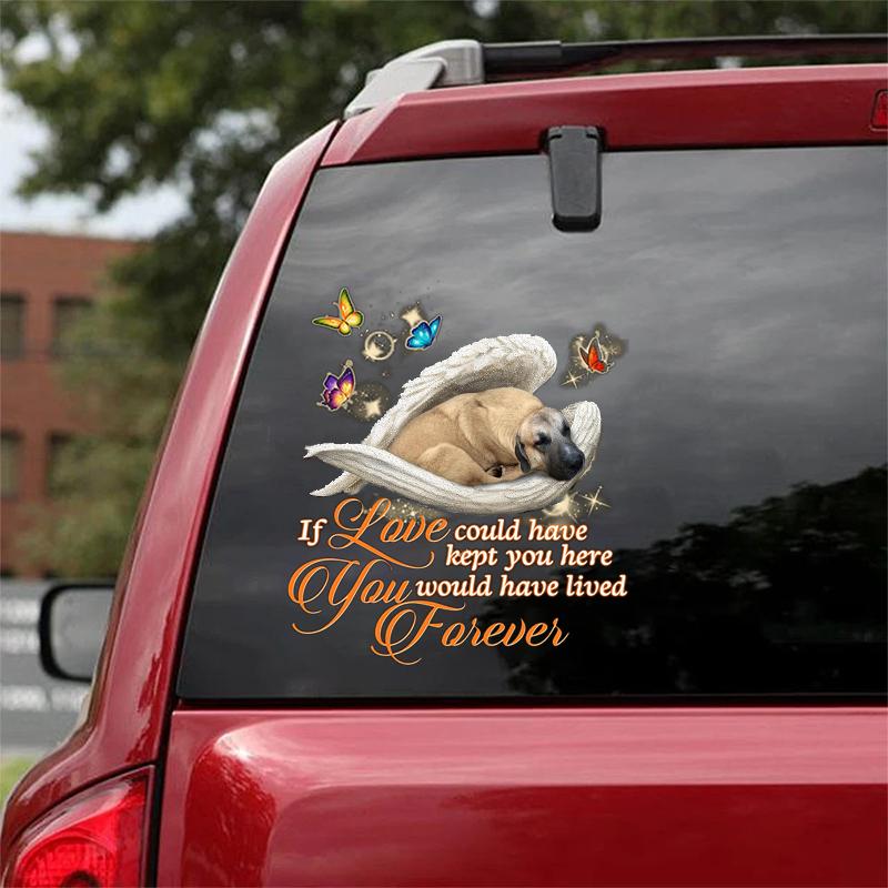 Anatolian Shepherd Dog Sleeping Angel Lived Forever Decal