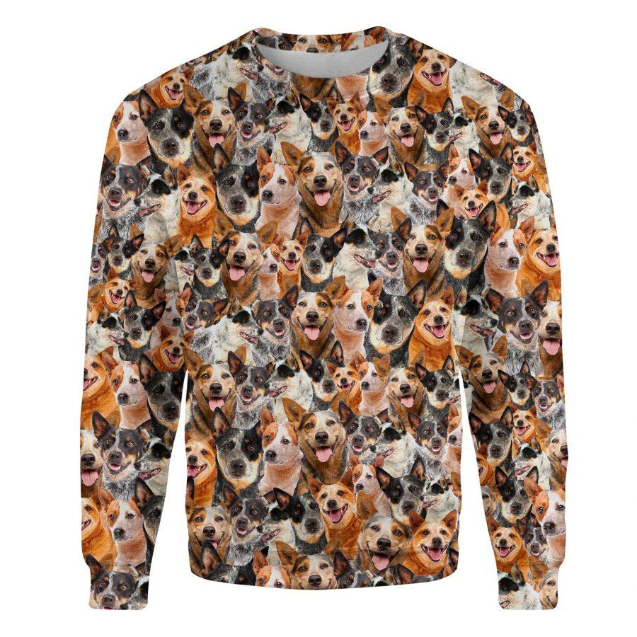 Australian Cattle Dog - Full Face - Premium Sweatshirt