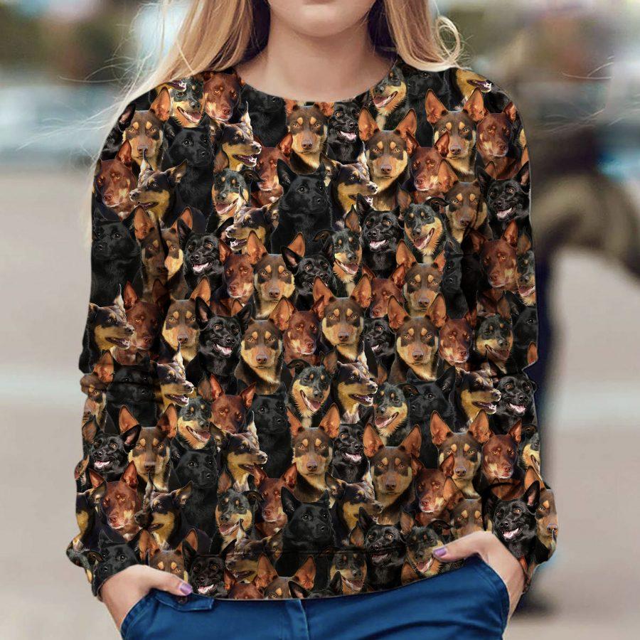 Australian Kelpie - Full Face - Premium Sweatshirt