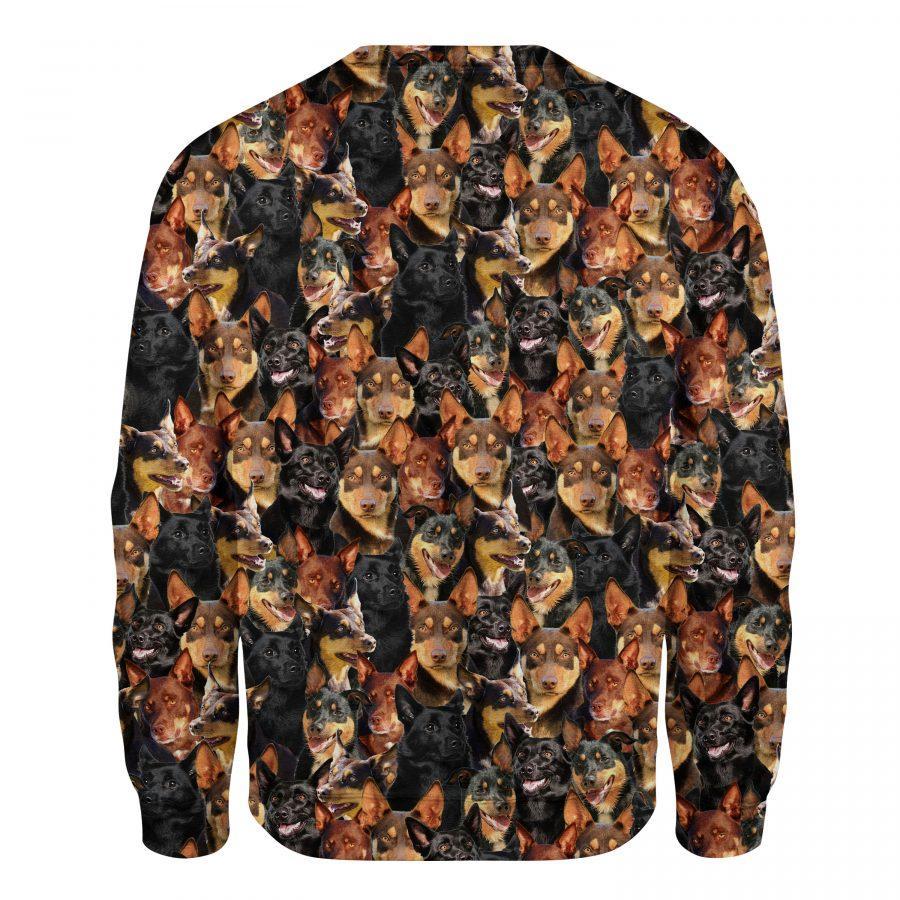 Australian Kelpie - Full Face - Premium Sweatshirt