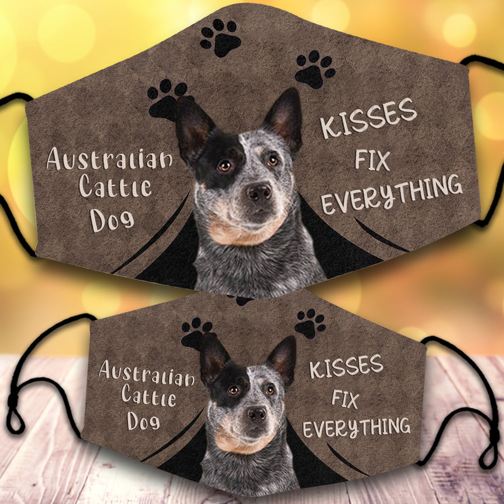 Australian Cattle dog-Kisses Fix Everything-Veil