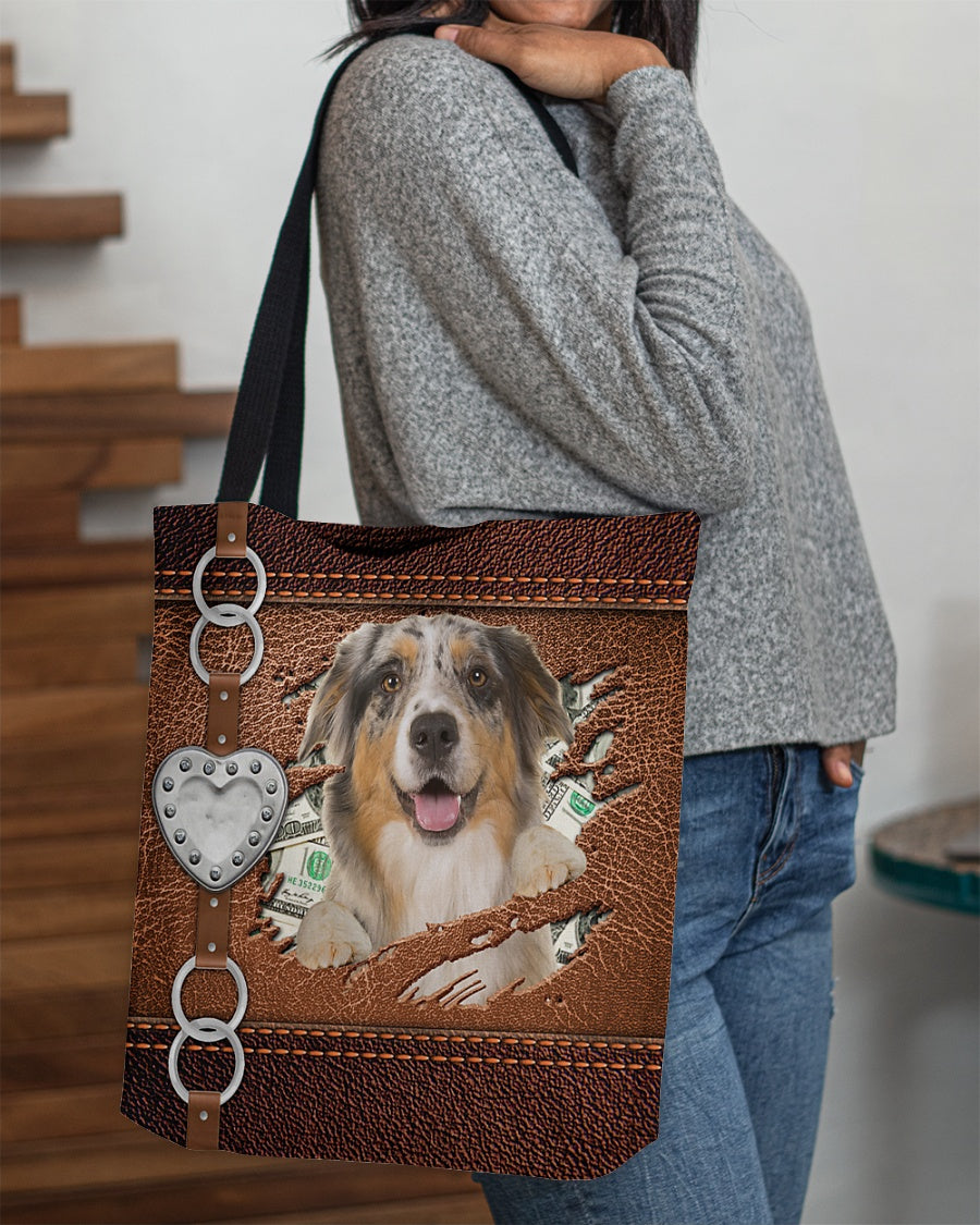 Australian Shepherd-Let Me Go Out -Cloth Tote Bag
