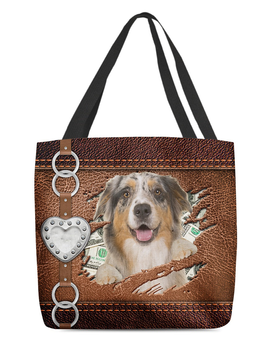 Australian Shepherd-Let Me Go Out -Cloth Tote Bag