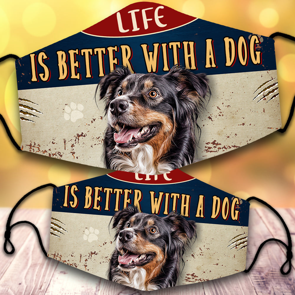 Australian Shepherd-Life Is Better With A Dog-Veil