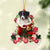 Australian Shepherd 1-Red Boot Hanging Ornament