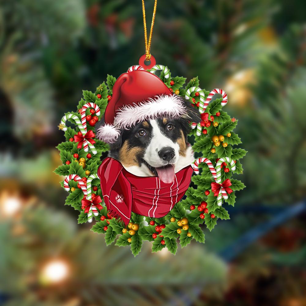 Australian Shepherd 2-Xmas Bandana Hanging Ornament