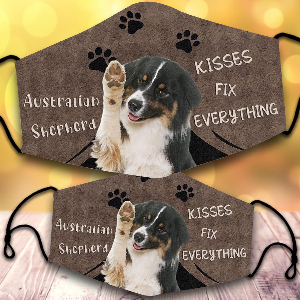 Australian Shrpherd 4-Kisses Fix Everything-Veil