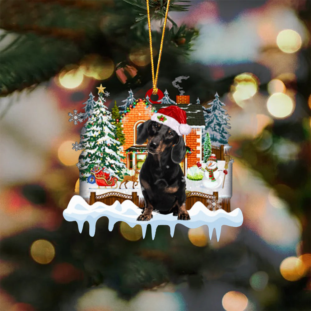 Xmas House-Two Sided Ornament